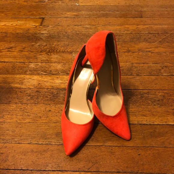 Coral colored pumps - Picture 5 of 6